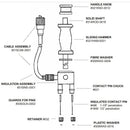 Delmhorst Delrin Insulation for 26-E Hammer Electrode